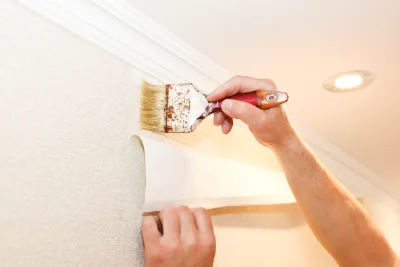 Pose de papier peint à Crespian — revêtements muraux et toiles de verre